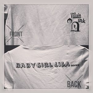 “Babygirl Lisa” tee custom made/ made to order